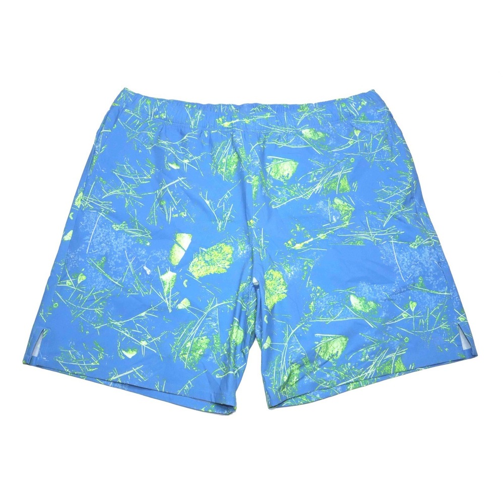 The North Face Wander Blue SuperSonic Print Standard Fit Dry Shorts Mens Size XL